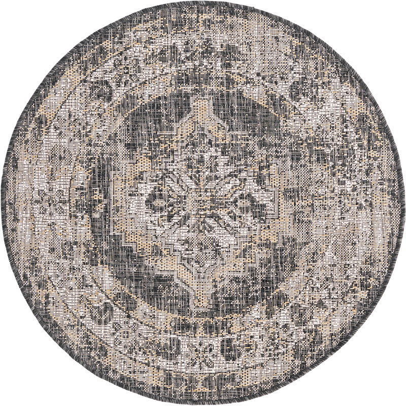 Tapis d'extérieur Nil, Rond 3 pi 3 po