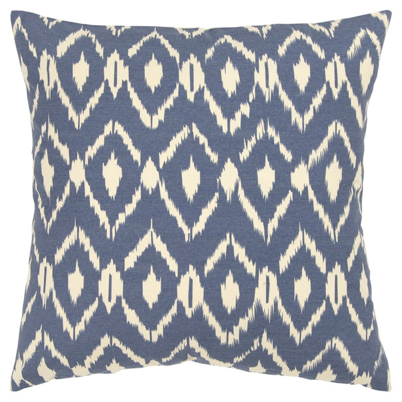 Coussin Natural Ikat, Bleu