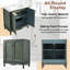 Meuble-lavabo rétro avec lavabo rectangulaire en céramique, bleu antique
