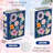 Book Shaped Small Flower Vase Decorative Ceramic Vases Cute Home Decor For Bookshelf Dining Table Desk Office Home Decor Unique Vase For Book Lovers (Retro Flowers)