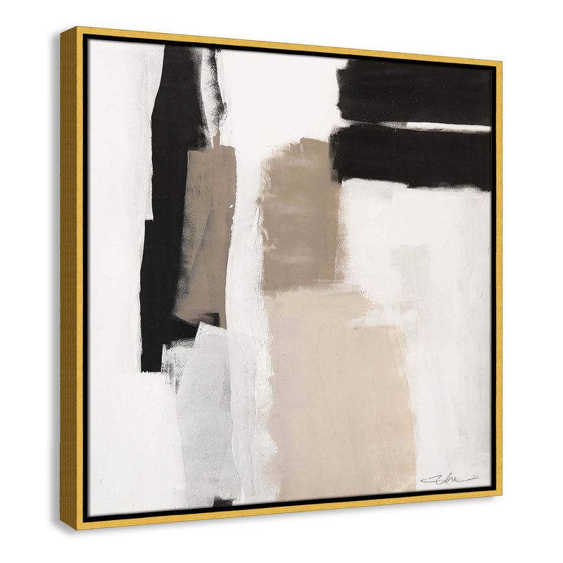Earth Scapes II-A Print by Casa Fine Arts, Gold Floater Framed, 25.5" H x 25.5" W x 2" D