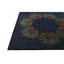 Tapis carré bleu marine Otto