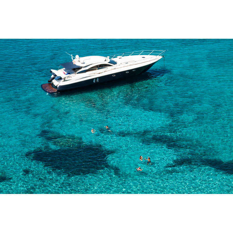 Yacht de luxe - Photographie sur toile tendue, L 12 po x H 8 po