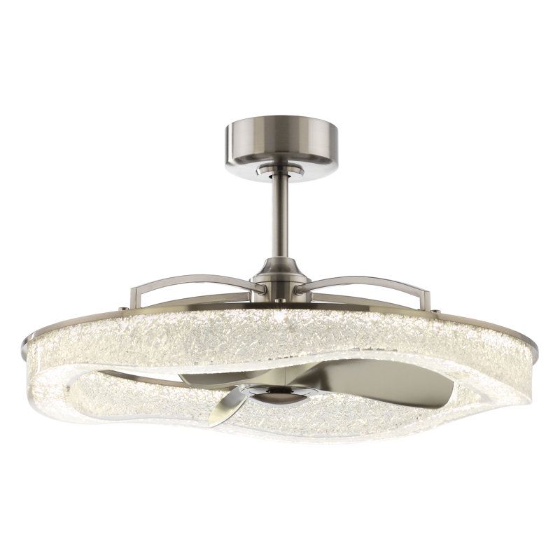 Ventilateur de plafond en cage 32,7 "avec lumières DEL à intensité variable et télécommande