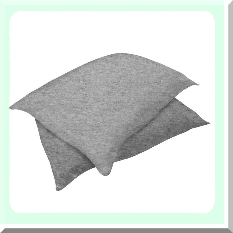 JerseySoft Pillowcase Set - Universal Fit, Stretch Jersey Knit Cotton, Zipper Closure, Standard & Queen Size Pillows, Gray, 2 Pack