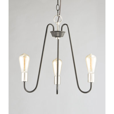 3 - Light Candle Style Chandelier