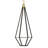 Dripping Gems 1 - Light Brass LED Unique/Statement Pendant-129588509