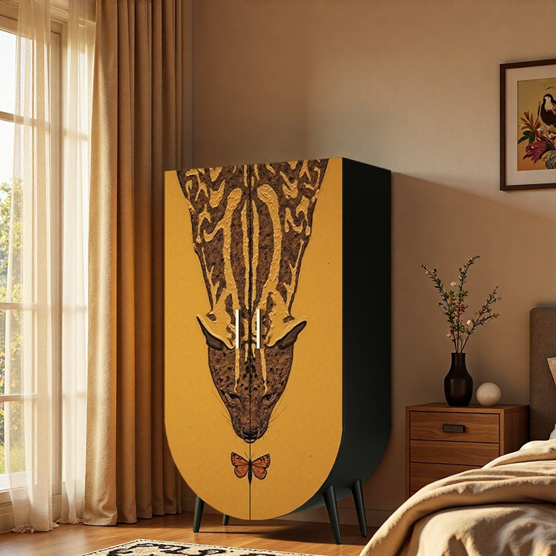 Garde-robe de style rétro français dans la chambre