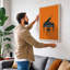 Piano in Silhouette Modern - Wrapped Canvas-176325112-176325094