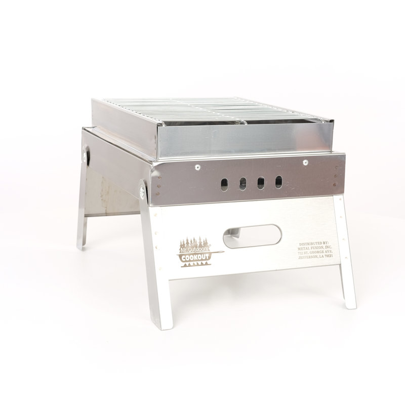 King Kooker Stainless Steel Portable Charcoal Grill