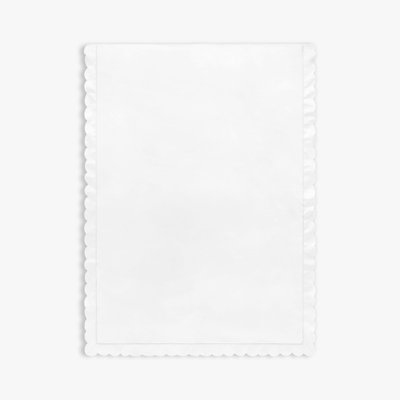 Scalloped Starlight Toddler Duvet, White