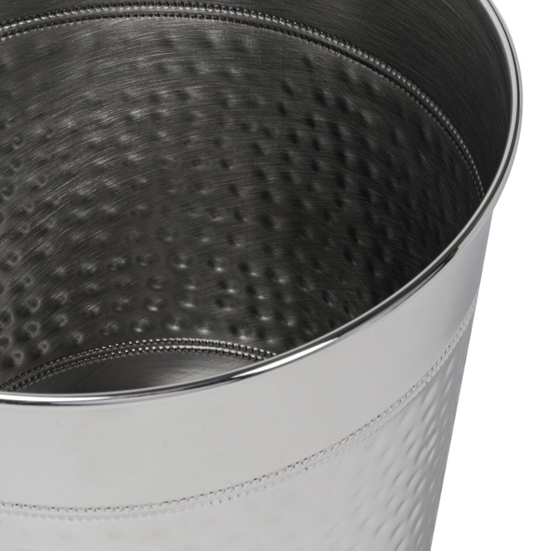 Poubelle 2 gallons Riley Modern Classic, Acier brossé
