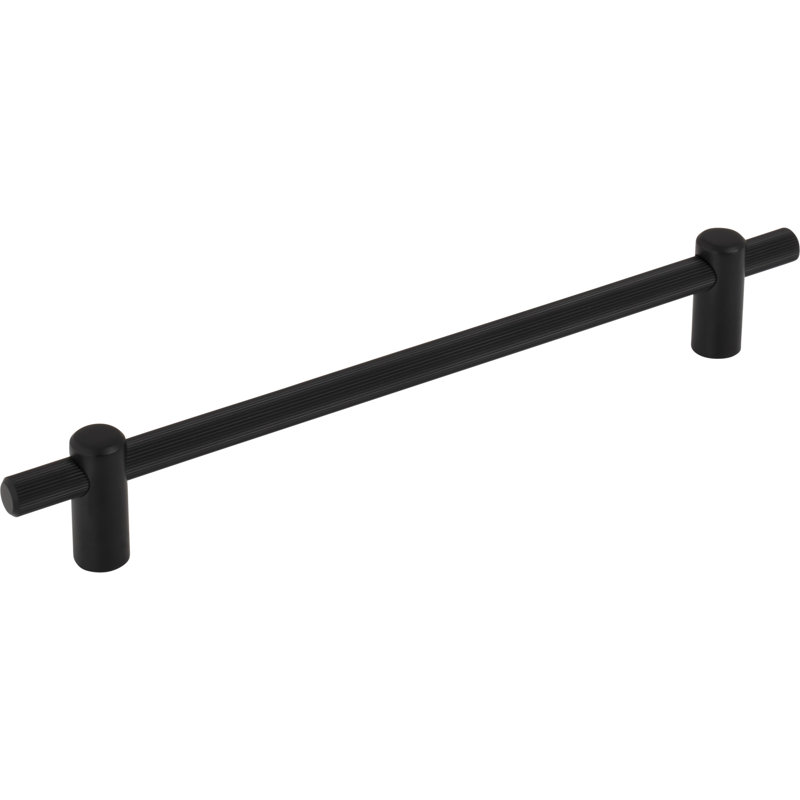 Dempsey Bar Pull, Flat Black, 7 9/16" Center To Center