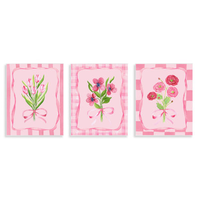 Jolie et adorable plaque murale bordée de fleurs, design par Nina Jacobs
