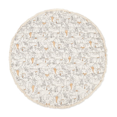 Hedon Woodland Animal Pattern 40"x40" 100% Cotton Baby Playmat