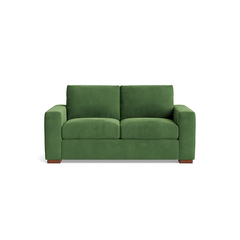 Couch Potato Loveseat (70"), Performance Velvet - Ivy