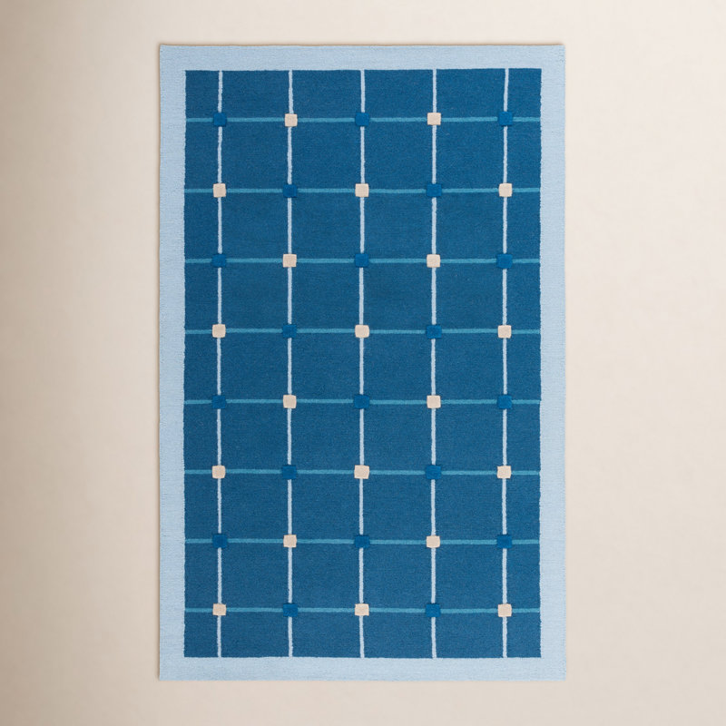 Elway Checkered Indoor Rug, Rectangle 5' x 8'