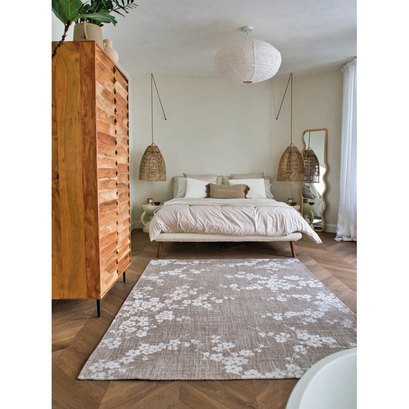 Floral Area Rug, Rectangle 240 x 340cm