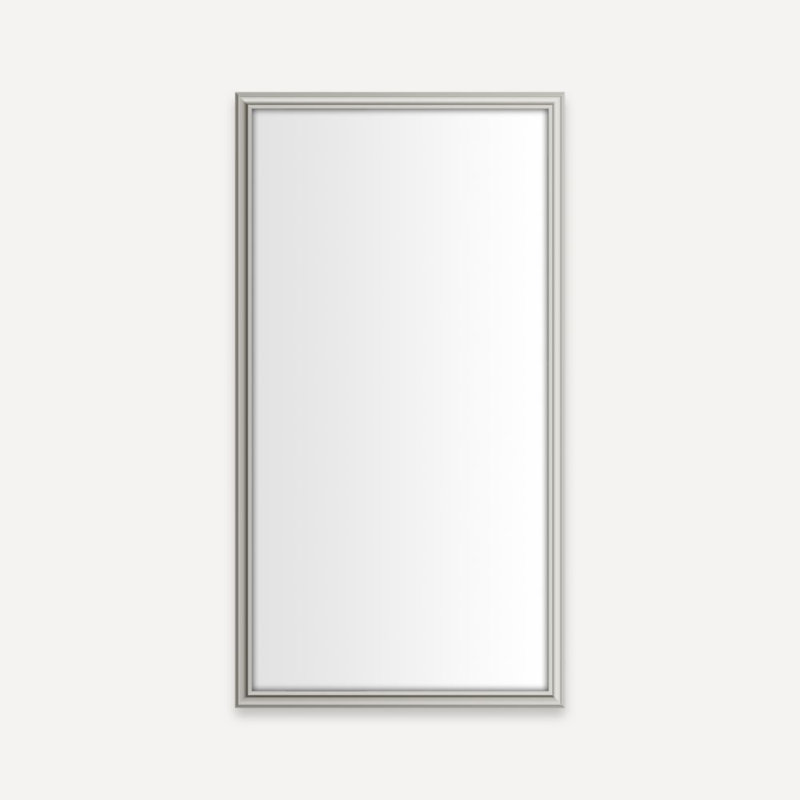 Miroir de salle de bain Main Line, H 30 po x l 16 po x P 1,63 po, Nickel poli