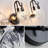 3-Light Bathroom Vanity Light Fixture Over Mirror, Modern Wall Sconce With Clear Glass Shade For Bedroom Living Room, E12 Base-501466672