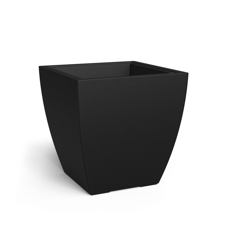 Jardinière carrée 24 x 24 Kobi, Noir