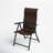 Rattan Reclining Folding Chair, Wicker Portable Recliner, Brown