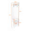 Minimalist Corner Hall Tree with Adjustable Shoe Shelf, Hanging Hooks-69948253