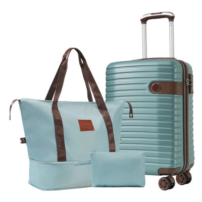 Luggage Sets 3 Piece Carry On Luggage 22X14x9 Airline Approved, Lightweight Hardshell ABS Suitcases With Wheels, 20 Inch