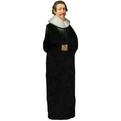 Hugo Grotius, debout en carton