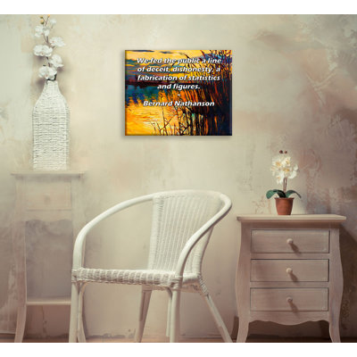Toile tendue de la galerie ArtsyQuotes par Bernard Nathanson: «Nous avons nourri le public d'une ligne de tromperie, de malhonnêteté, de fabrication de chiffres et de chiffres.