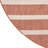  Positano 12' x Round Terracotta Ivory Modern Rug-621661297