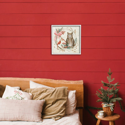 Couronne de bois rustique, giclée encadrée, design par Kelley Talent