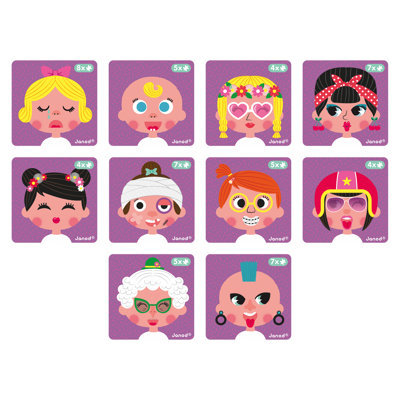 MAGNETI'BOOK - GIRL'S CRAZY FACES