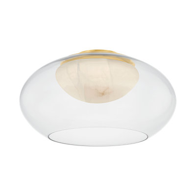 Moore Flush Mount in Aged Brass