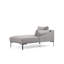 Stylish Corner Sofa with Beech Wood Frame & Black Metal Legs, Grey 100% Polyester Upholstery, 100% Dry-Cleanable Fabric | Dimensions: 100.4 x 59.1 x 25.6 in | Includes 2 Cushions, Perfect for Industrial & Scandinavian Decor-1487105160-1487105161