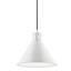 Luminaire suspendu en métal blanc 1 lumière 10,75 po Porterfield-102876275