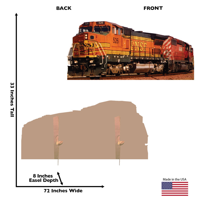 CP 60 Jupiter Train 6ft Cardboard Stand-Up