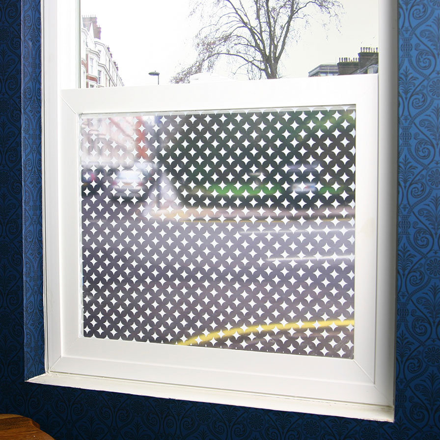 Diamonds Sheer Decorative Window Film Stick Pretty 