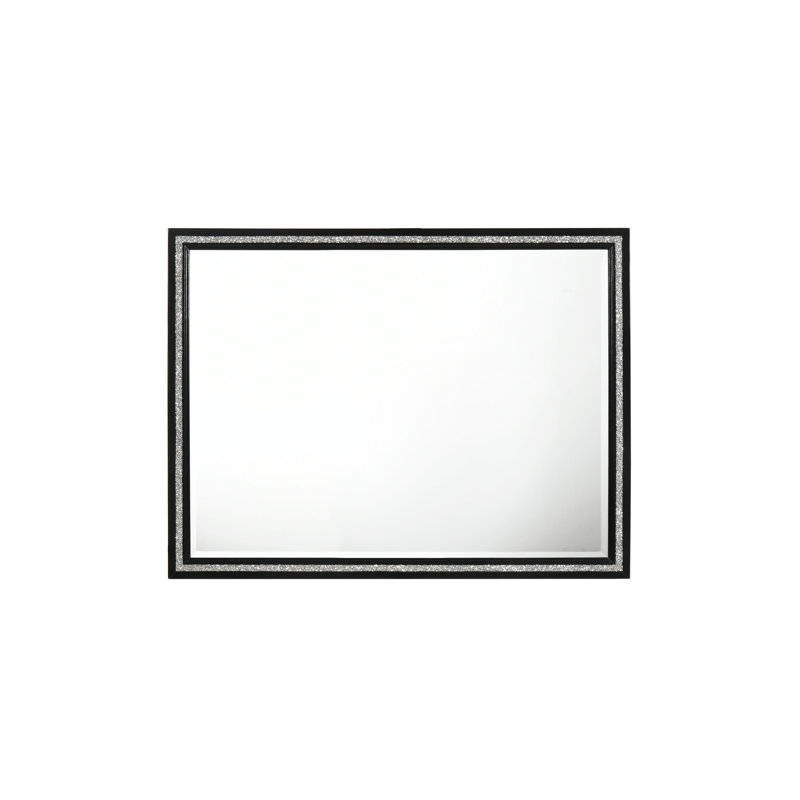 Miroir à bord biseauté exquis avec garniture élégante qui rehausse l'ambiance de la pièce