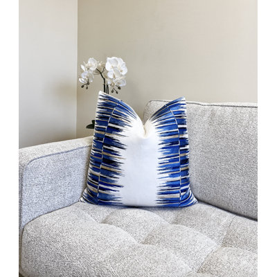 Embroidered Multicolor Throw Pillow Cover