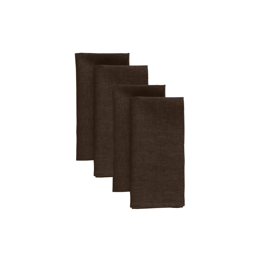 100% Pure Linen Dinner Napkins - Athena (Set of 4) Solino Home