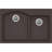 Quartz Luxe 33" L x 22" W Double Basin Drop-In Kitchen Sink with Aqua Divide-18959087