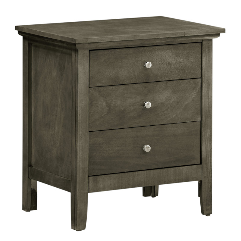Table de chevet grise pour la vie moderne