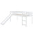 Allain Twin Solid Wood Loft Bed with Slide by Harper&Bright Designs-1725133606