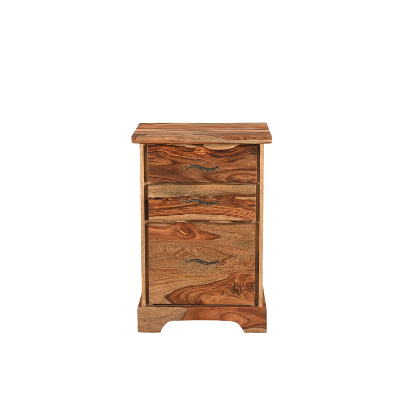 Chaliyah 20'' Wide 3 -Drawer Solid Wood File Cabinet