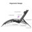 Gerania Outdoor 69.3" Long Reclining Chaise Lounge Set With Detachable Pillow And Table-1204498899