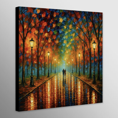 Twilight Promenade Wall Art - Canvas Framed Print
