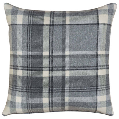 Plaid Grey Cushion