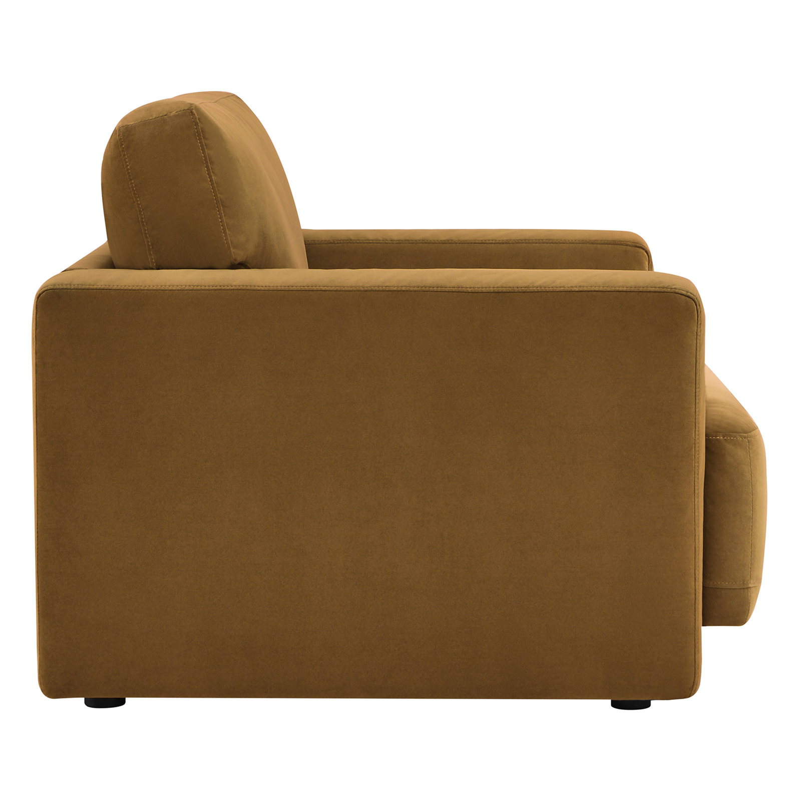 Ives Linen Armchair, Soren Ochre Performance Velvet
