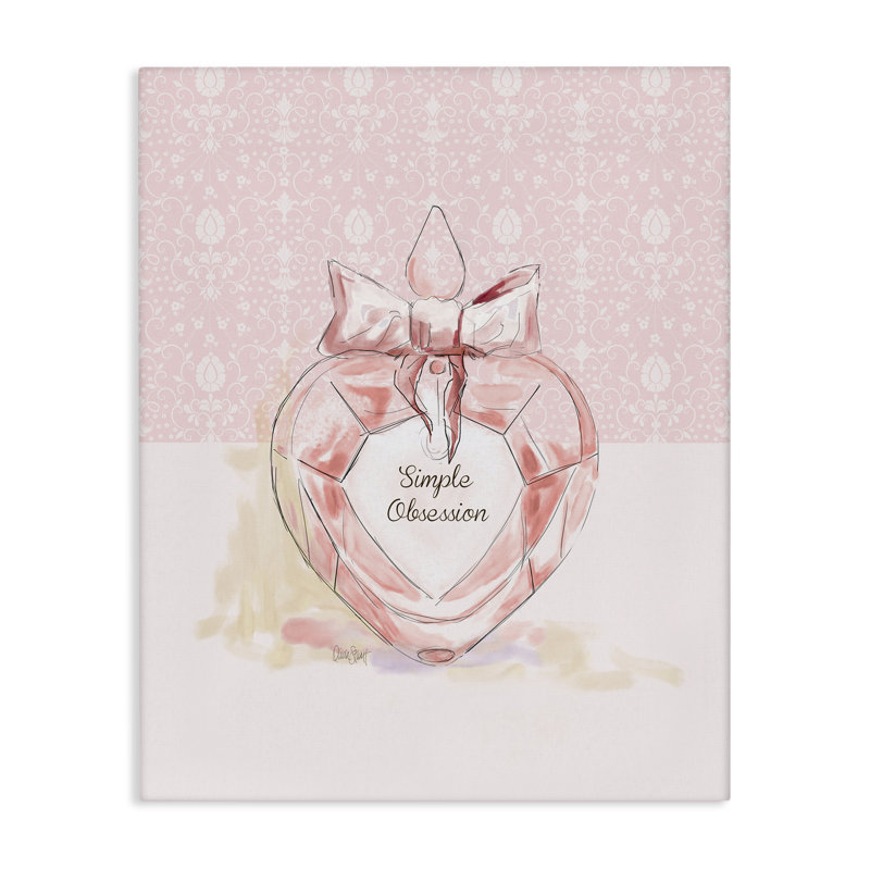 Toile de parfum pastel Simple Obsession, design par Carol Robinson, H 30 po x l 24 po
